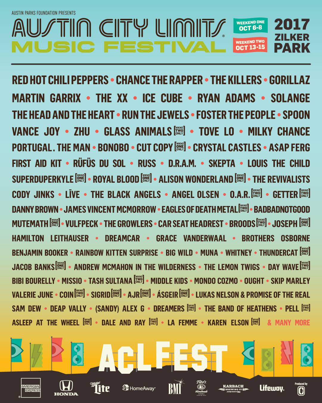 ACL 2017 Lineup announced